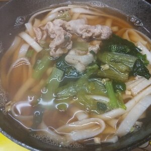 ほうれん草入りの＊肉うどん